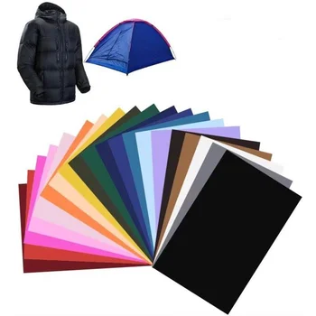 나일론 수리 패치, 자체 접착 방수 천 스티커, 의류 다운 재킷, 우비 구멍 찢어짐, 20x15cm