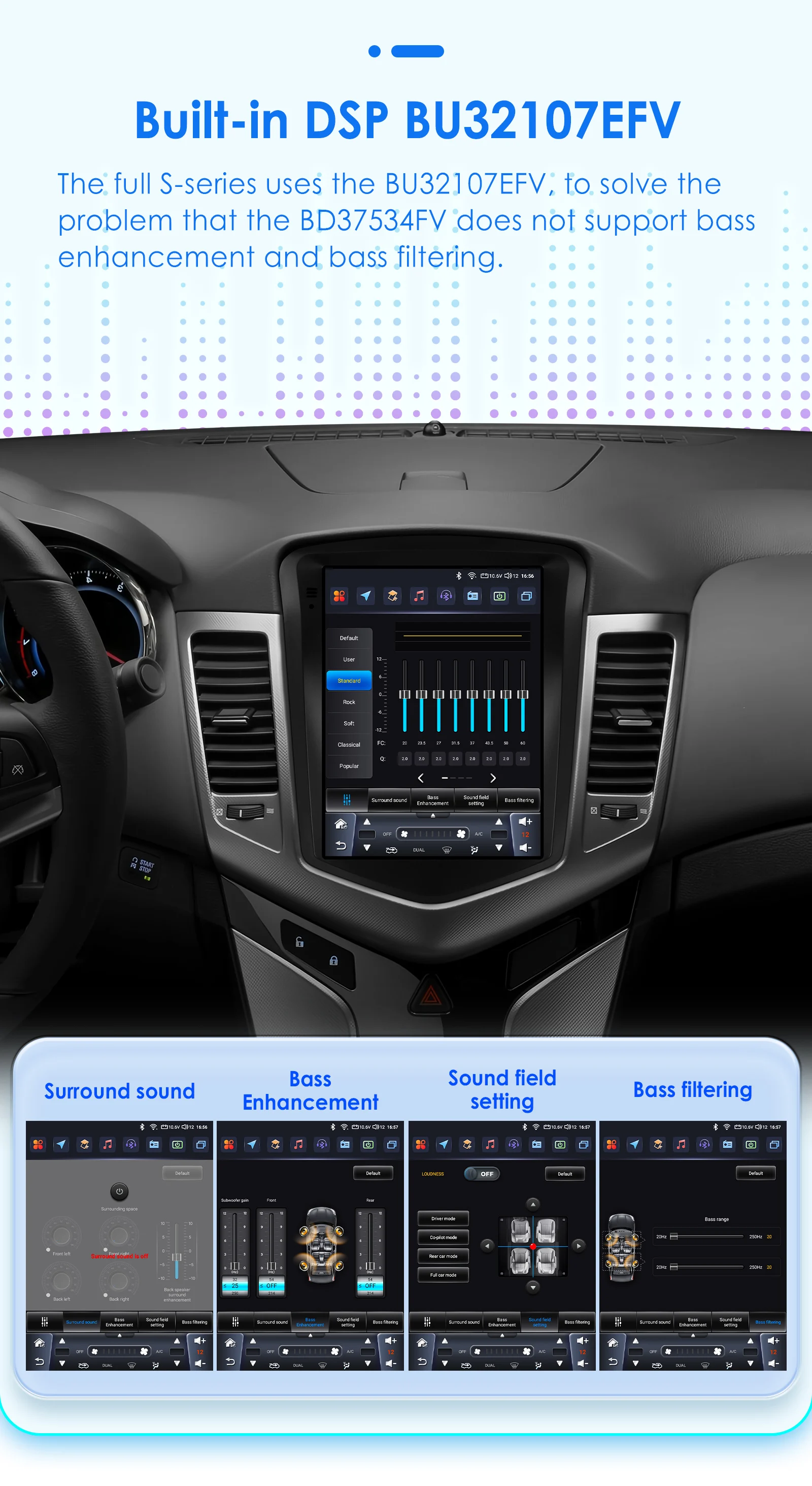 Hizpo Tesla-Style Autoradio für Chevrolet Cruze J300 2008 - 2012 Multimedia-Player 2din Android Carplay GPS Stereo 360 CAM – Detail 13