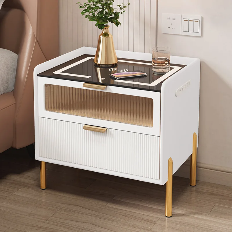 Simple Bedside Table for Bedroom Korean Small Luxury Night Stand Modern