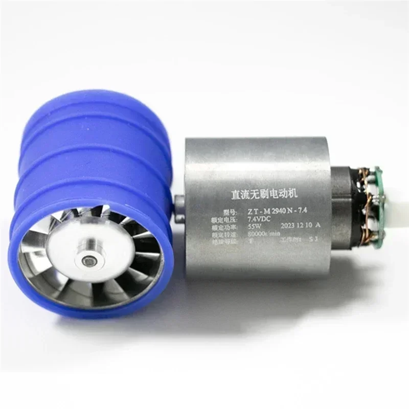 Moteur sans balais 7.4V avec câbles de connexion et dissipateur thermique
