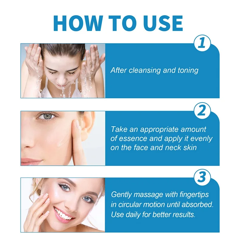 B5 Hyaluronic Acid Serum Facial Anti A-ging W-rinkle Lift Firming Fine Lines Lightening Dark Circle Skin Brightening Hyalu Serum 6