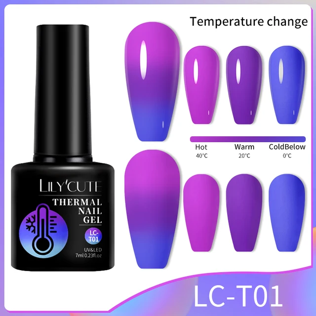 vernis a ongle en Gel thermique à couleurs changeantes