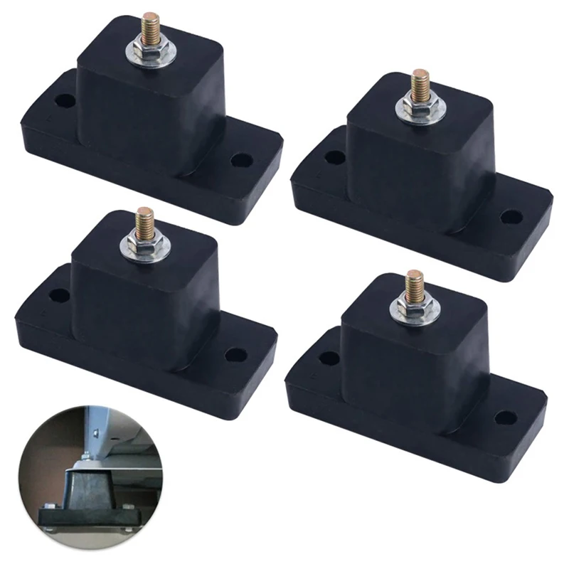 Suporte de Montagem de Vibração de Borracha de ar Condicionado Absorção de Choque Almofadas Isoladoras Anti-vibração Almofada Pacote 4