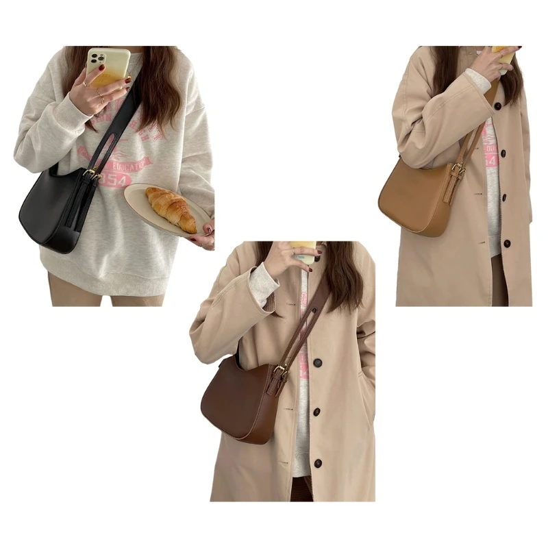 

Bag PU Leather Armpit Bag Fashion Underarm Bags Vintage Crossbody Bag Versatile Shoulder Bag for Girl Women