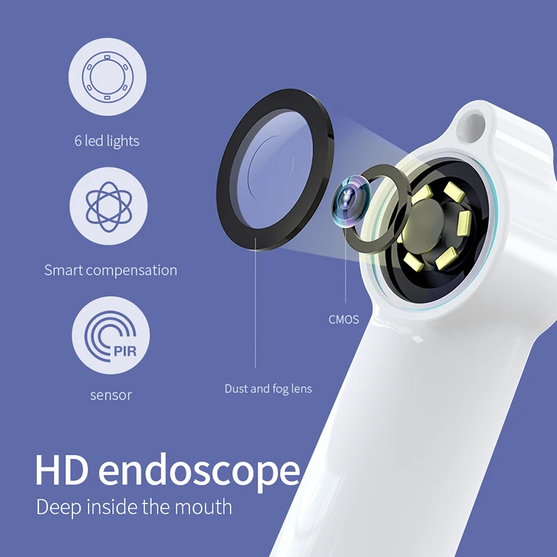Wireless HD Intraoral Camera with LED Lighting
