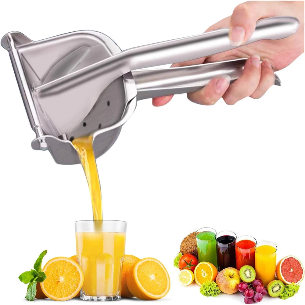 

Stainless Steel Lemon Squeezer Citrus Juicer Hand Press Heavy Duty Manual Squeeze Extractor Maker Orange Grapefruit Presser