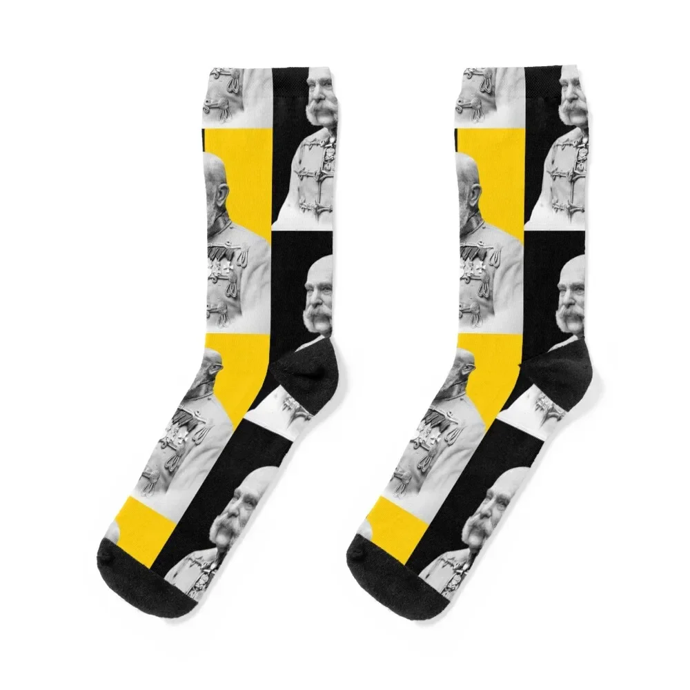 

Franz Joseph I of Austria with Flag Socks sheer shoes Thermal man winter Socks For Men Women's