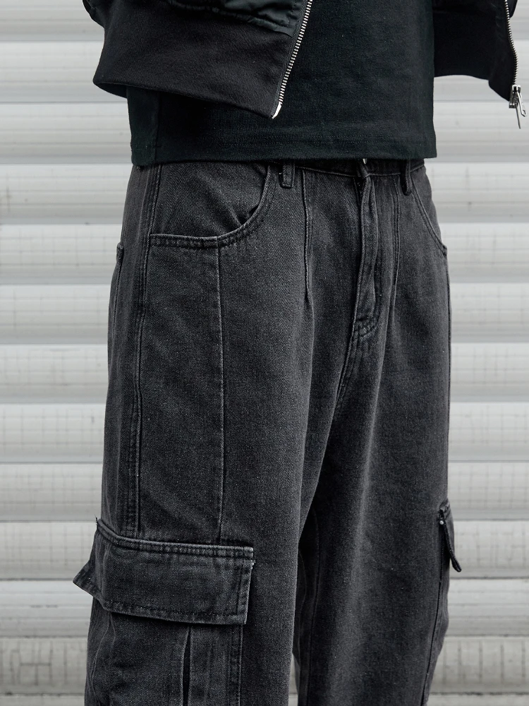 Y2k New Baggy Jeans Male Hip Hop Harajuku Trousers Wide Leg Denim Pants Men's Jeans Streetwear Korean Oversize Cargo Pants 6