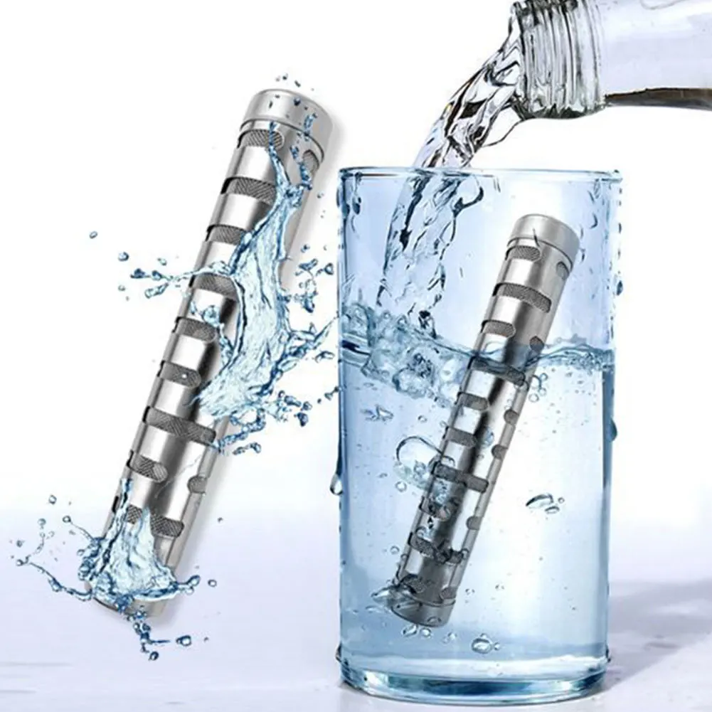 Alkaline Water Stick Stainless Steel PH Alkalizer Ionizer Water Purifier Filter Naturally Increases PH Levels and Decreases ORP