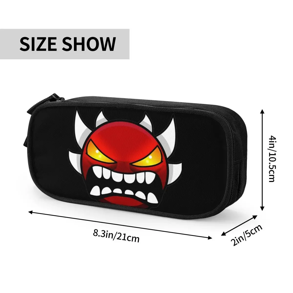 Geometry Game Dash Pencil Cases Extreme Demon Pen Bags Girl Boy Large Storage School Supplies Zipper Pencil Pouch 6