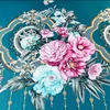 Embroidery Bed Linen Home Decoration Cool Fitted Bed Sheet Plus Size Art Flower Comfortable Bedspread for Double Size Bed 6