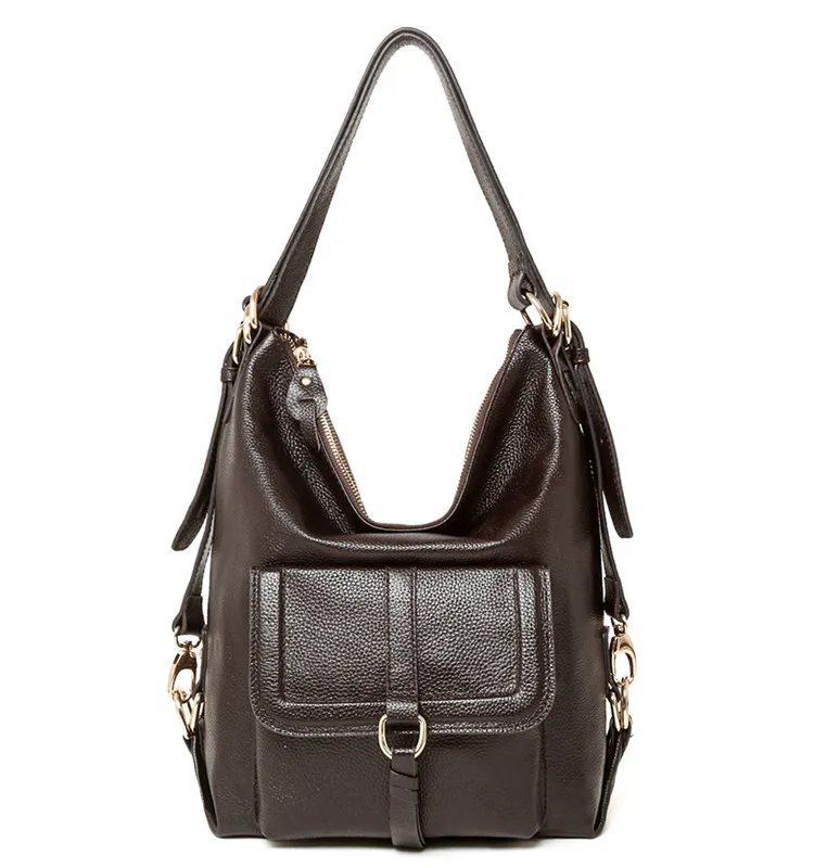 حقيبة كتف نسائية Zency ، جلد أصلي ، حقيبة يد بسعة...