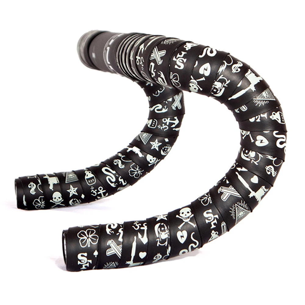 1 Pair Road Bicycle Handlebar Tape Replacement PU EVA Fixed Gear Shock Absorption Handle Steering Wheel Cover Belt