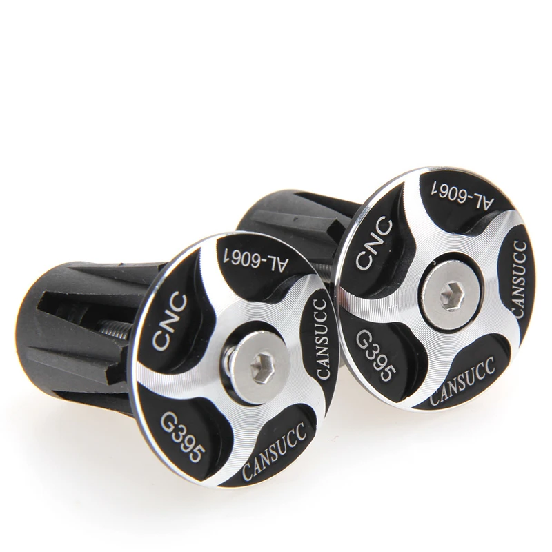 Mountain Bike Handlebar Block Folding Bicycle Grips Caps Road Bike Handlebar Plug CNC Aluminum Alloy Bicycle Plug