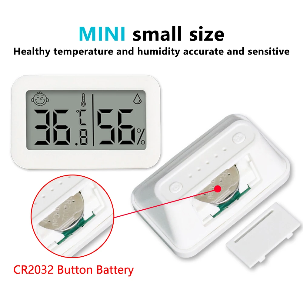High Accuracy Hygrometer Thermometer, Wireless Thermometer Mini BT5.0 Temp  Meter