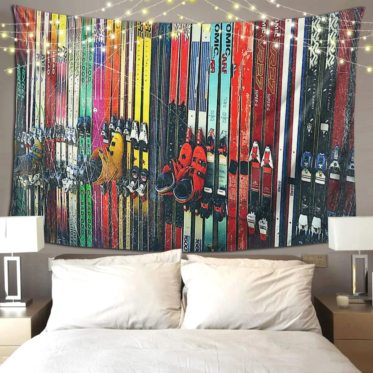 

Настенный Гобелен «Лыжная солнца и долина», художественное украшение для дома в эстетике, гобелены для гостиной, спальни