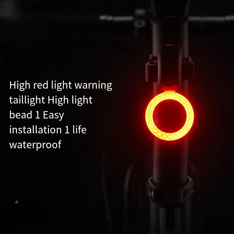 

Задний фонарь для креативного велосипеда, задний фонарь для горного велосипеда, для ночной езды, легкий, высокая яркость, задний фонарь