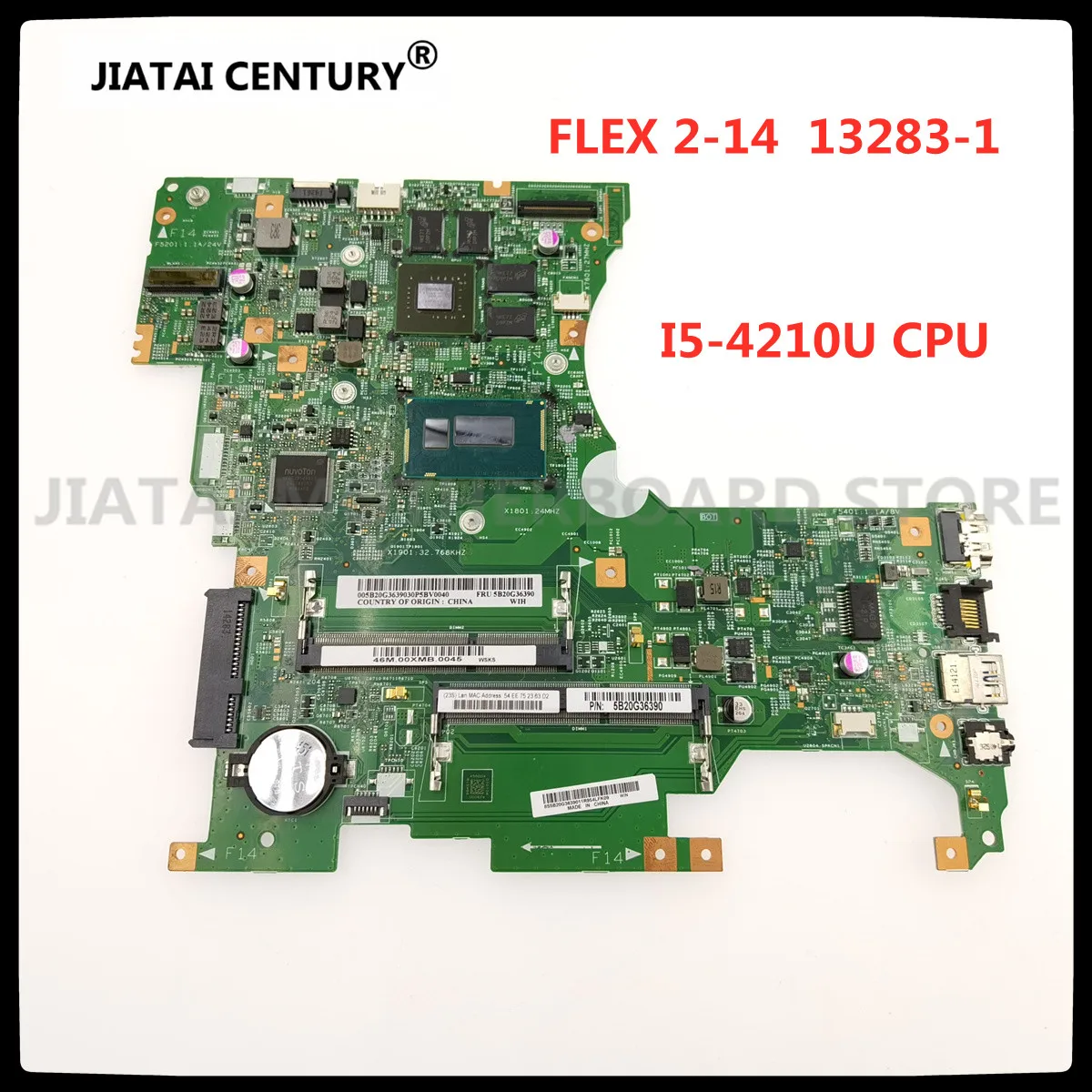

Для Lenovo FLEX2-14 Материнская плата ноутбука 13281-1 448.00X01.0011 подходит для DDR3 FleX2-14 CPU 100% протестирован ОК