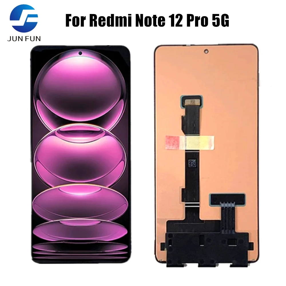 

ЖК-дисплей с сенсорным экраном и дигитайзером в сборе для Xiaomi Redmi Note 12 Pro 5G 22101316C Redmi Note 12 Pro + 12Pro Plus