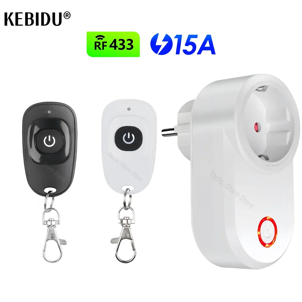 Wireless Remote Control Switch Electrical Outlet Smart EU Wall Socket ...