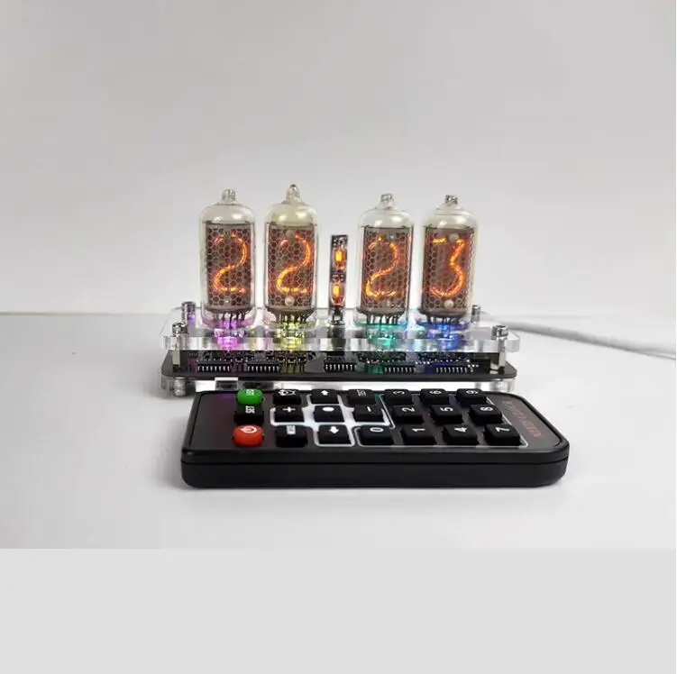 Ghxamp-glow Tube Clock Nixie Clock Led Luz Ambiente Controle Remoto Tubo de Cólon Excluindo In82 Bit In8-2 - Image 2