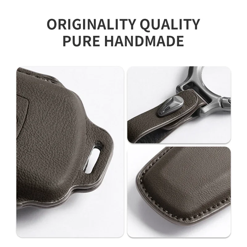 BYD Seal Song Qin Tang DM Dolphin Mini Atto 3 Han EV Key Accessories Original Car Color Leather Key Case Cover For key case,key case cover