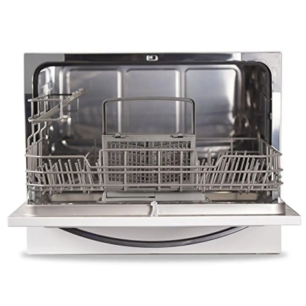 Compact Portable Dishwasher 7 Wash Programs LED Display Stainless Steel 6 Place Settings 5