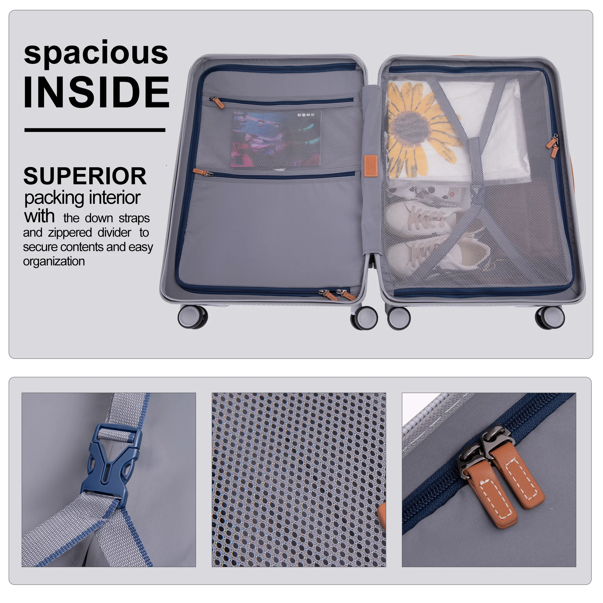 Hardshell 28 Inche Luggage with Spinner Wheels 2