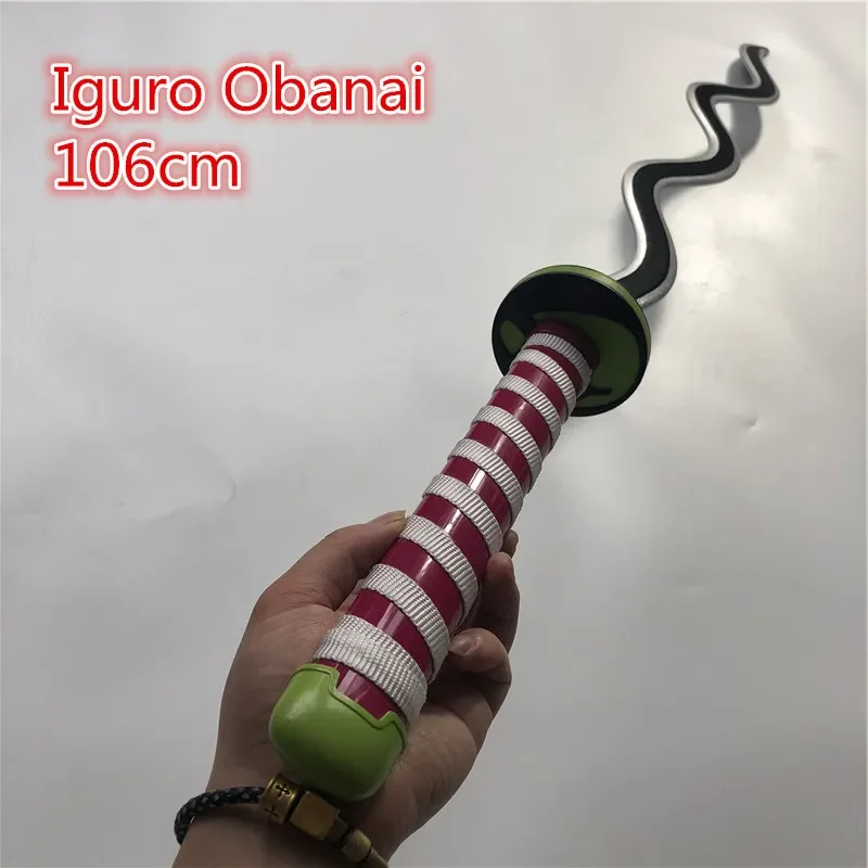 

1:1 Anime Demon Slayer Sword Weapon Iguro Obanai Cosplay Sword Ninja Knife wood Weapon Prop