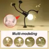 Changeable Shape Funny Sportsman Night Light Button Battery Desk Lamp For Bedroom Bathroom Hallway Kitchen Christmas Decorations 3