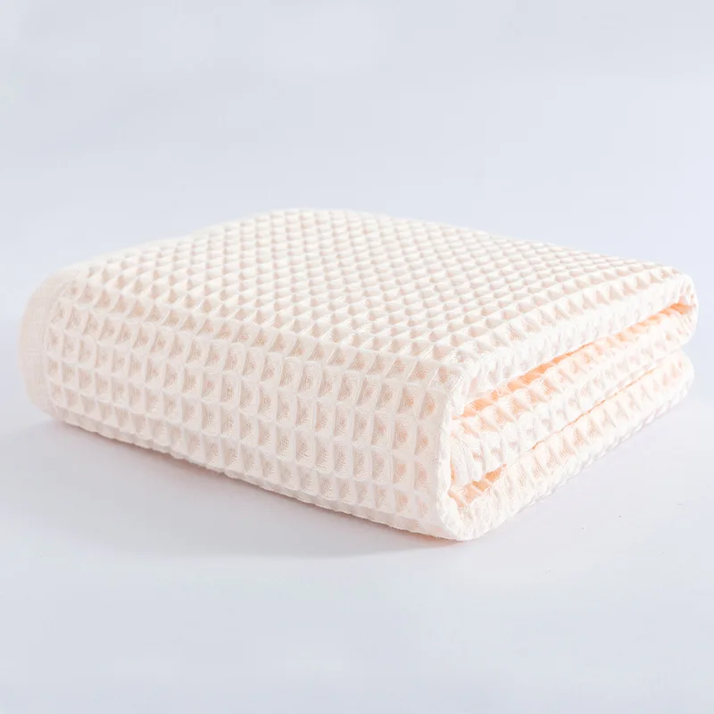 Bath Towel 1 Piece 70x140 Cm 100% Cotton Waffle Bath Towel Adult Soft Absorbent Towel Home Bathroom