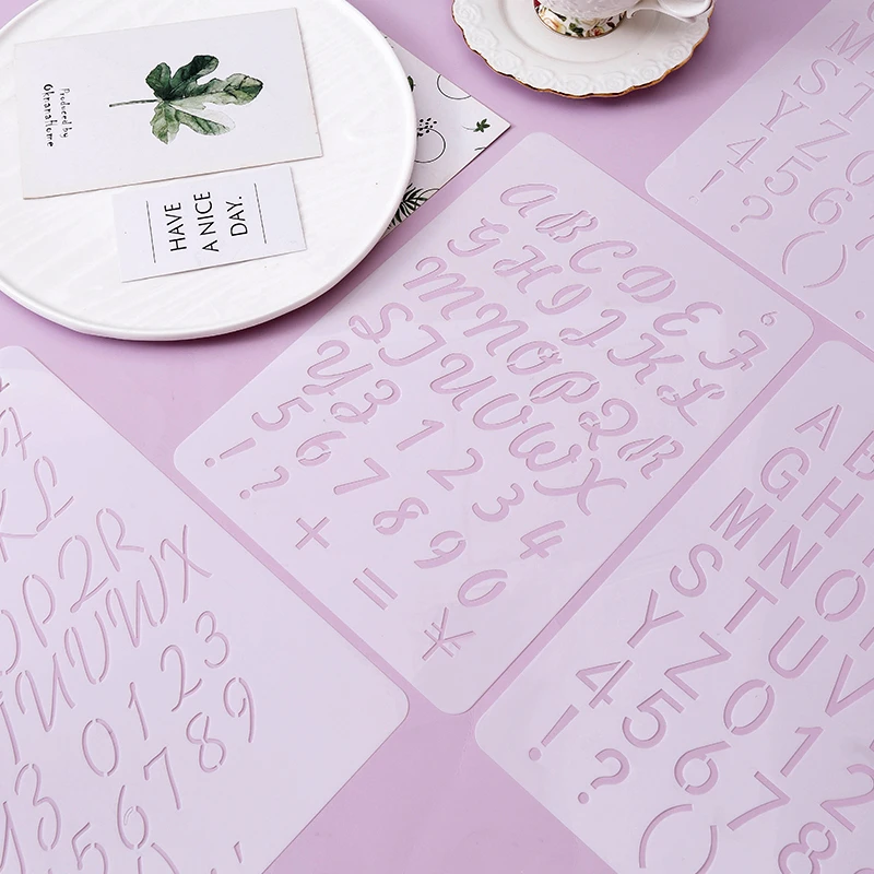 FAIS DU Alphabet Kuchen Dekoration Vorlagen Wiederverwendbare Brief Kuchen Schablone DIY Backen Dekor Mold Cookie Fondant Dessert Liefert – Detail 7