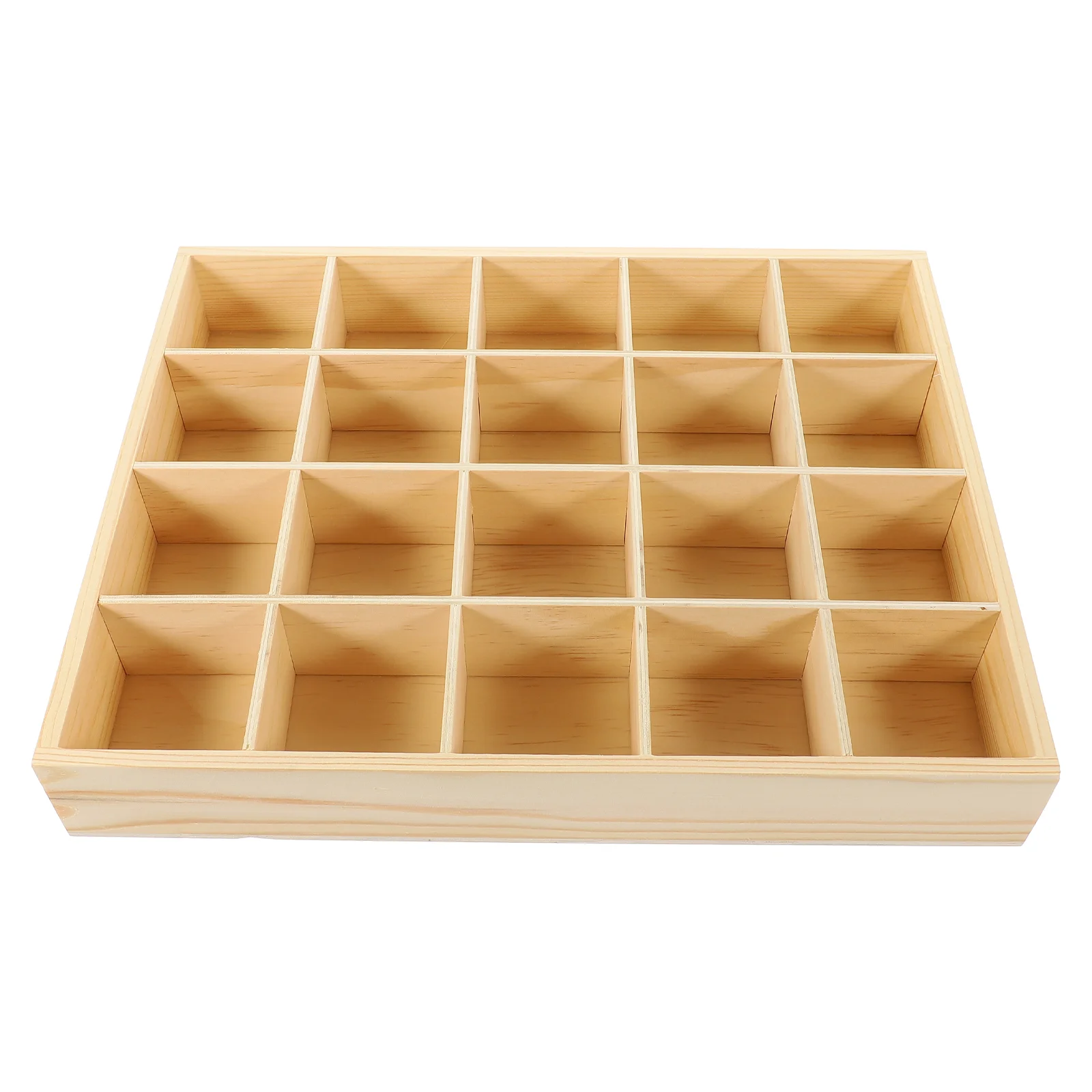 

Underwear Storage Case Socks Organizer Compartments Storage Box Panties Stackable Drawer Sundries Container (Wooden Color)