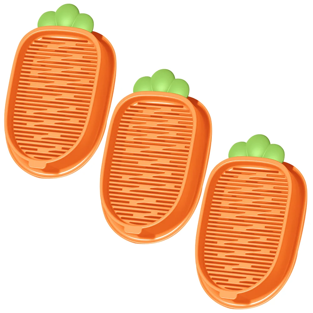 

3 Pcs Cartoon Carrot Cat Snacks Mint Planting Hydroponic Feeding Grass Box 3pcs Planter