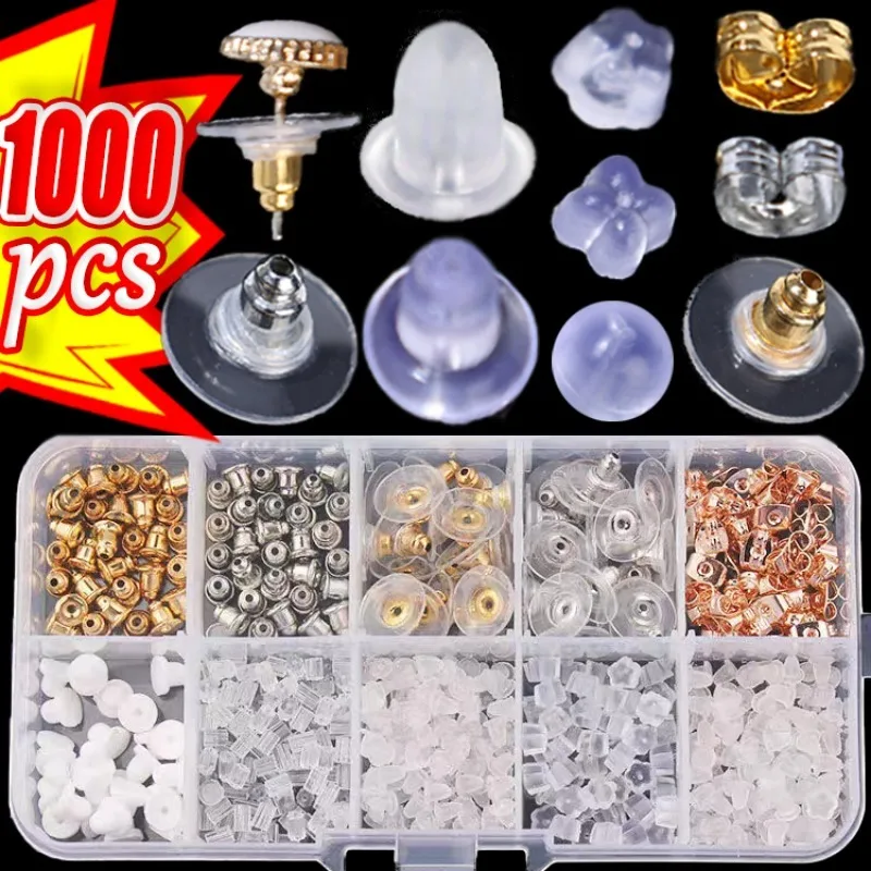 

Прозрачные затычки для ушей «сделай сам», затычка для сережек, силиконовые затычки для ушей, серьги-гвоздики, ювелирные детали, аксессуары для сережек