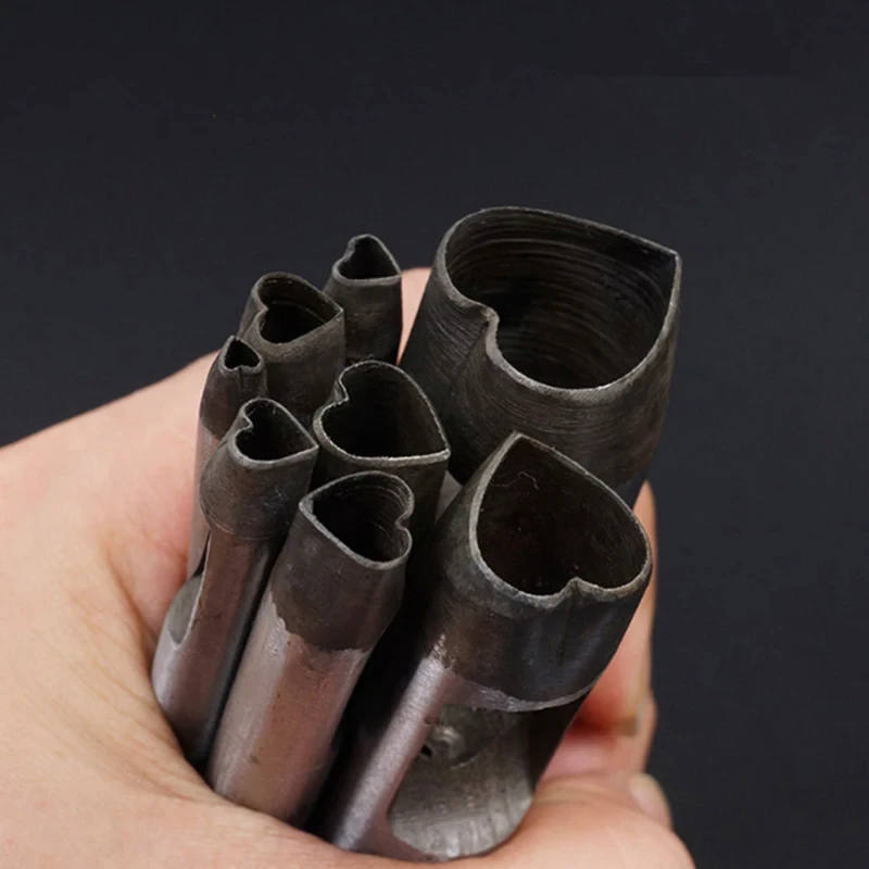 Heart Shape Hole Puncher For Handicrafts Leather Craft Mold DIY Punch Tools For Working With Leather Die Cutting Mold Belt Hole leather hole puncher leather hole punch leather punch tool round hole punch cutter set hole punch cutter set round hole punch set