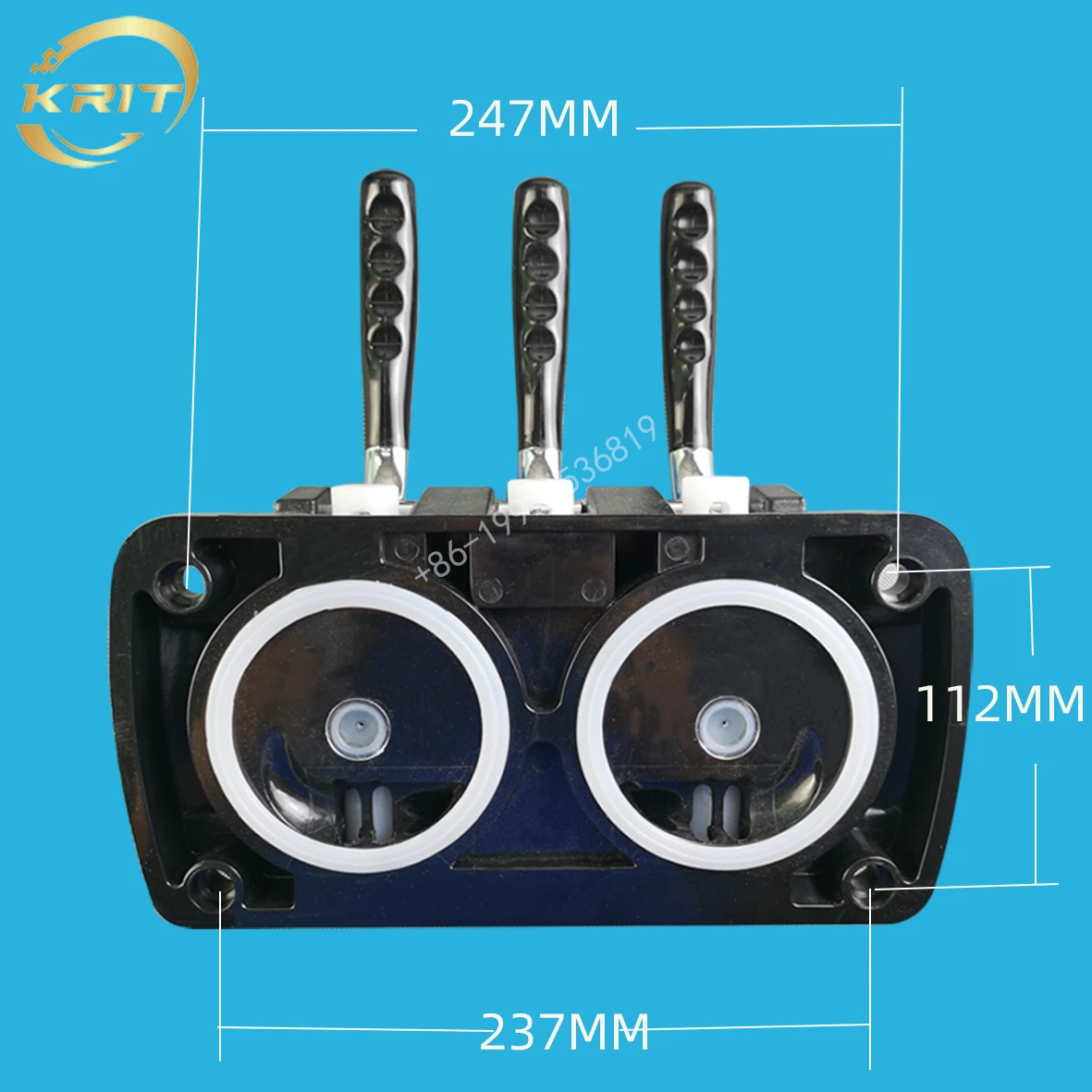 Ice Cream Machine Parts Complete Front Panel Spare Parts Black Valve Block For YKF Ice Cream Makers Soft Serve Machines Fittings With Handles And Caps