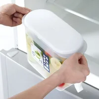 3.5ลิตรเหยือกน้ำเก็บความเย็นขนาดใหญ่กาต้มน้ำเย็นพร้อมก๊อกน้ำในตู้เย็นเครื่องทำเครื่องดื่มเย็นตู้เย็นและหัวจุก 2