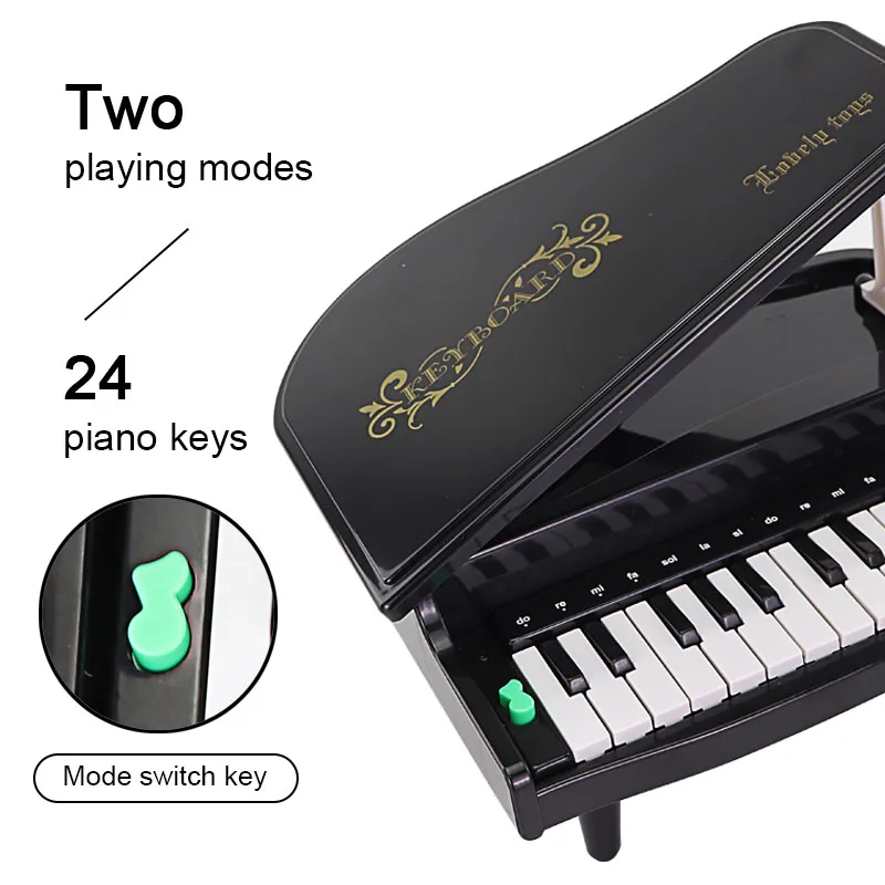 Mini piano musical toys girls beginners 24 keys can play lnspire little ones' love of music for children's birthday gifts