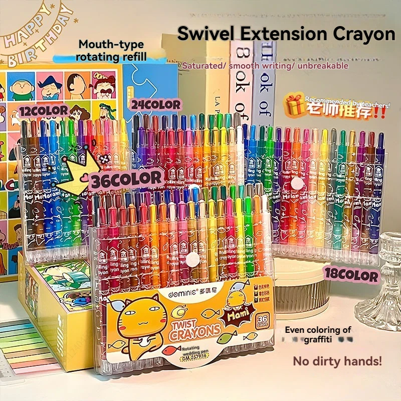Vibrant Washable Crayons for Kids - Bulk Set for Creative Arts & Crafts, Perfect for Back to School Supplies