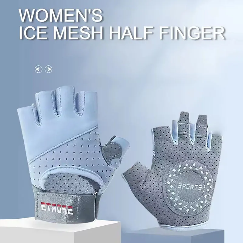 Men's and Women's Cycling Anti Slip Gloves Breathable and Wear-resistant Outdoor Sports Gloves Gym Exercise Wristband Covers