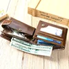 Top Hasp Leather  Mens Wallet with Coin Pocket First Layer Cowhide Leather 2