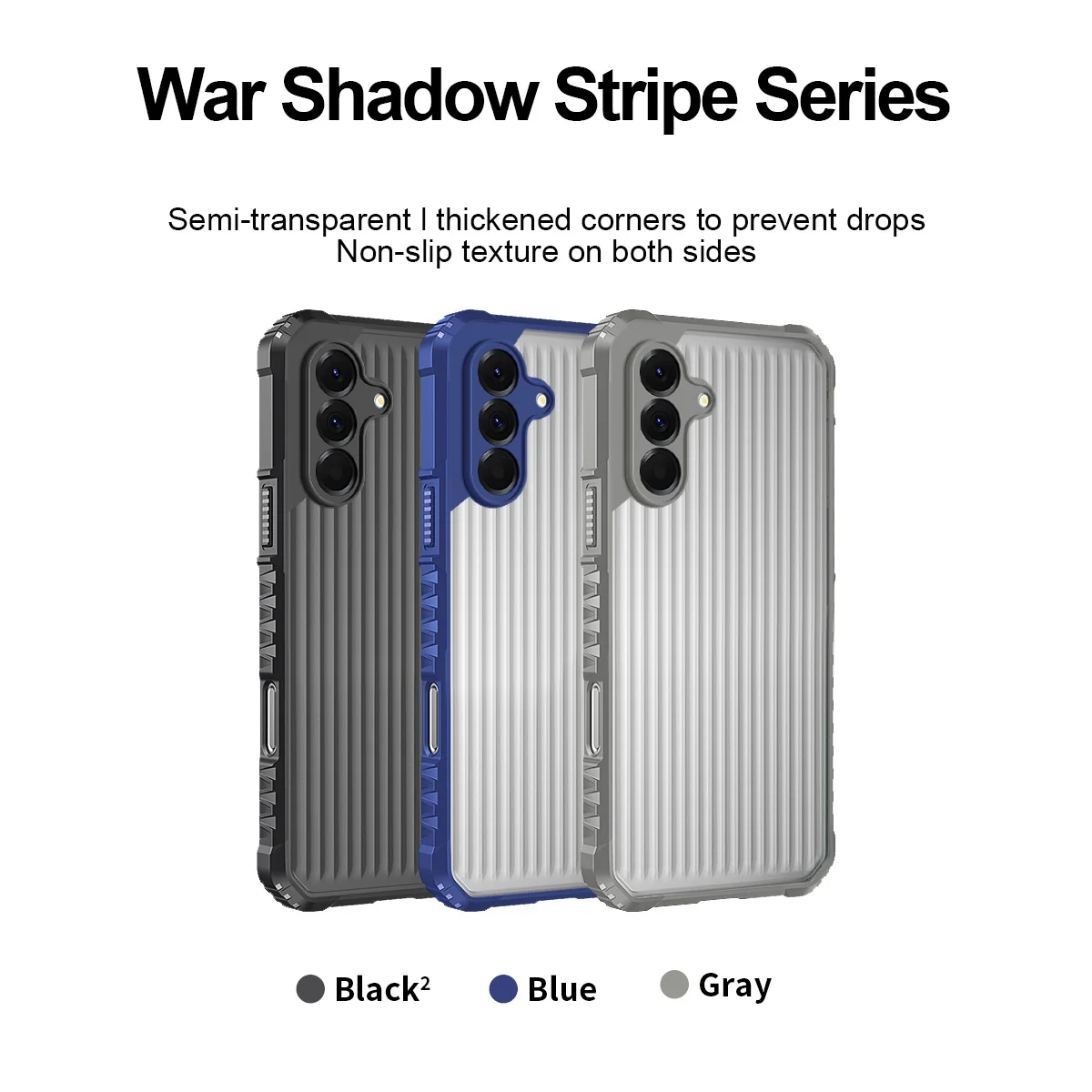 Rugged Shockproof Hard Back Protective Phone Case