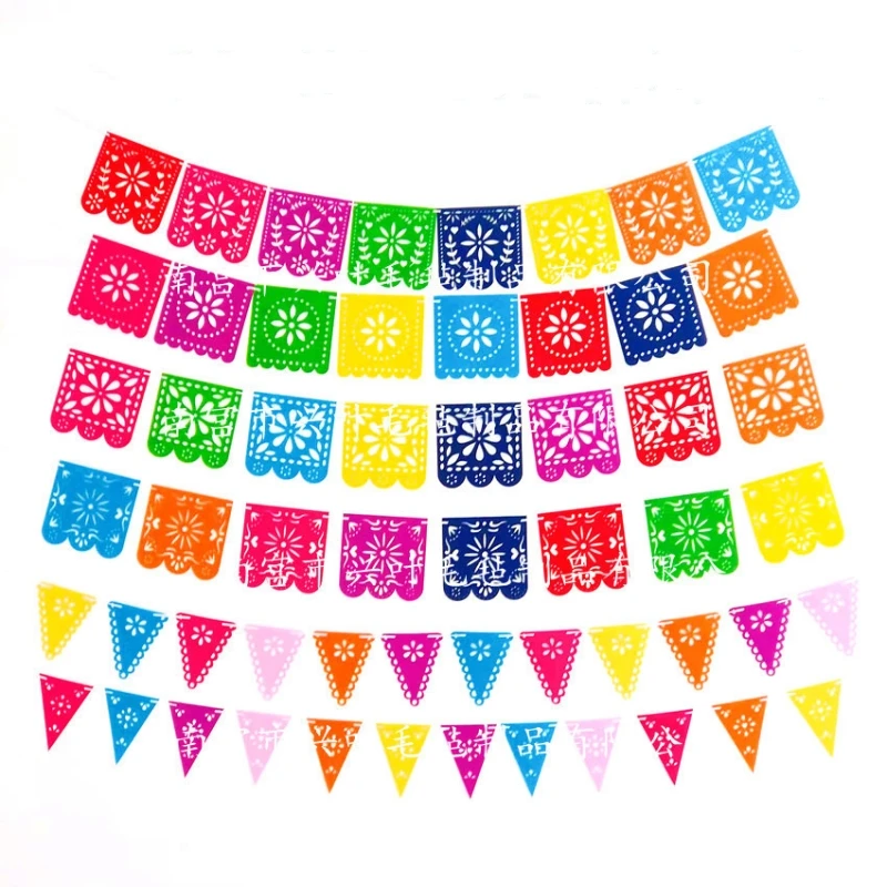 Mexican Pinata Happy Birthday Banners Party Decorations Rainbow