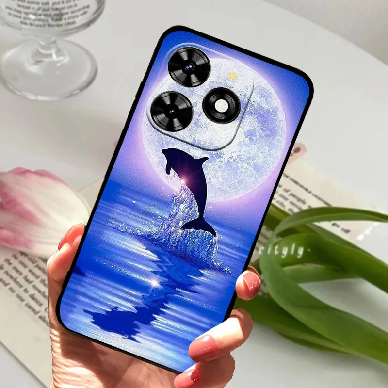 Shockproof Soft TPU Silicone Phone Cover with Cartoon Design