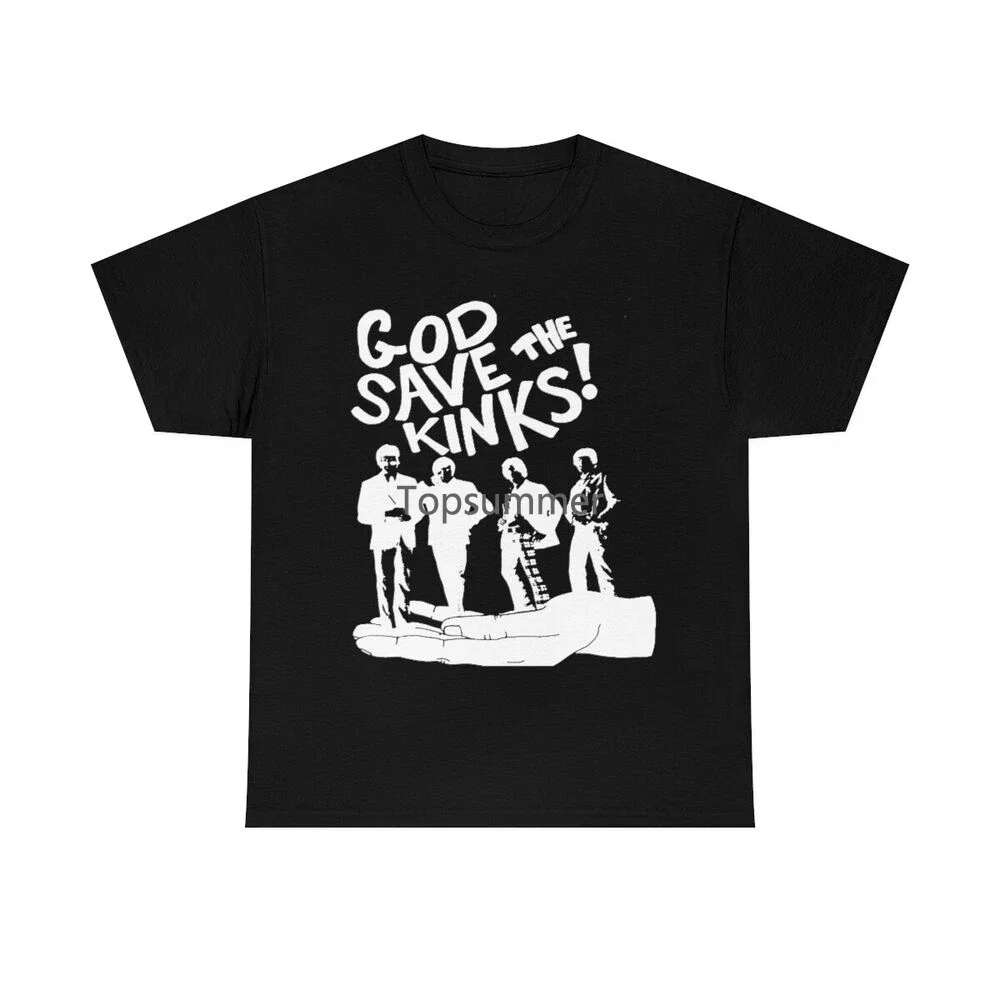 

Рубашка God Save The Kinks в стиле ретро, Винтажная Футболка The Kinks, все размеры S - 5Xl