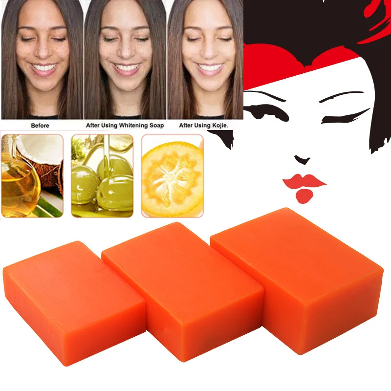 

HEALLOR Kojic Acid Soap Handmade Whitening Soap Dark Black Skin Lightening Soap Bleaching Deep Cleaning Brighten Skin Bath Soap