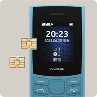 Nokia 105 4G 2023 Feature Phone Dual SIM 1.8" Bluetooth 5.0 1450mAh Battery FM Radio Call Recording Hebrew Keyboard Available 2