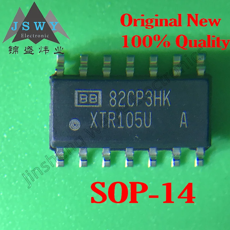 

XTR105 XTR105U XTR105UA Linear 4-20mA Current Transmitter Chip SMT SOP14 Brand New Quality Assurance 1~200PCS Free Shipping