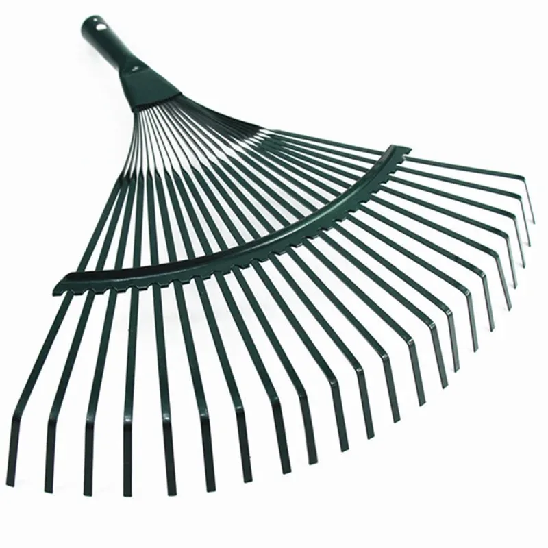 Garden Leaf Rake Hay Deciduous Farming Rake 22-tooth Garden Tool Without Handle Home Ripper Tool